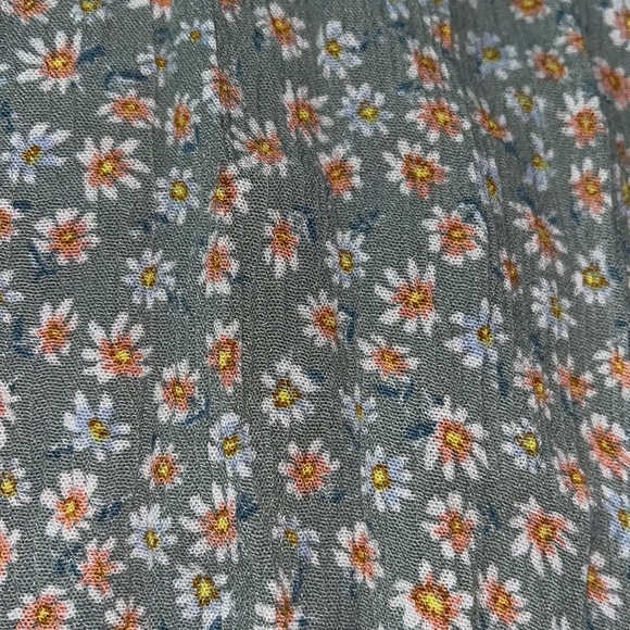 PINK ROSE WRAP TIE FLORAL BLOUSE (Large) - Picture 2 of 2